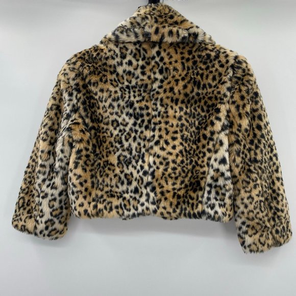 XXI COCKTAIL JACKET LEOPARD-CHEETAH PLUSH FEEL WOMENS MEDIUM - Picture 4 of 5